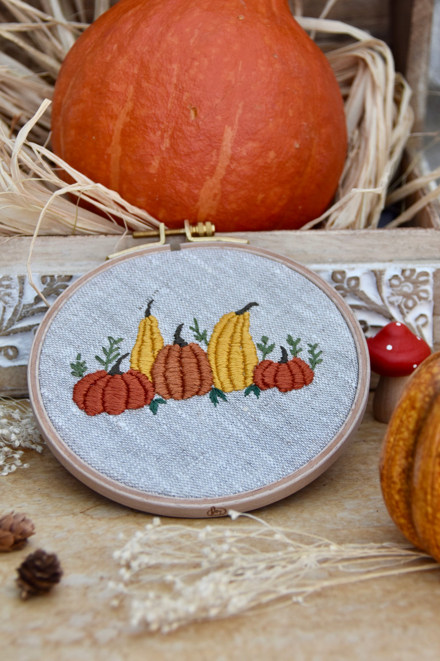 Broderie décorative Automne - pumpkin patch