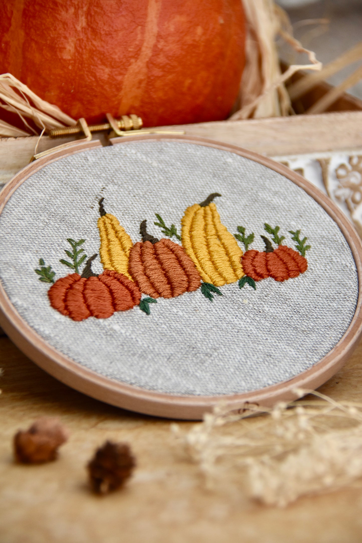 Broderie décorative Automne - pumpkin patch