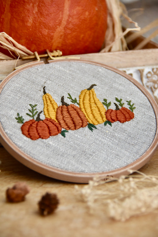 Broderie décorative Automne - pumpkin patch