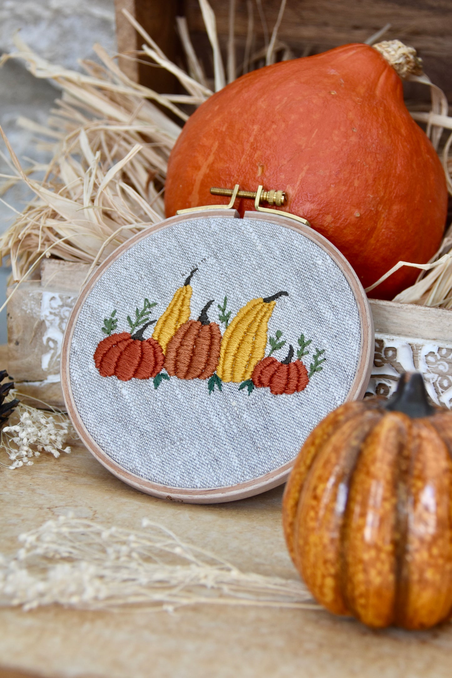 Broderie décorative Automne - pumpkin patch