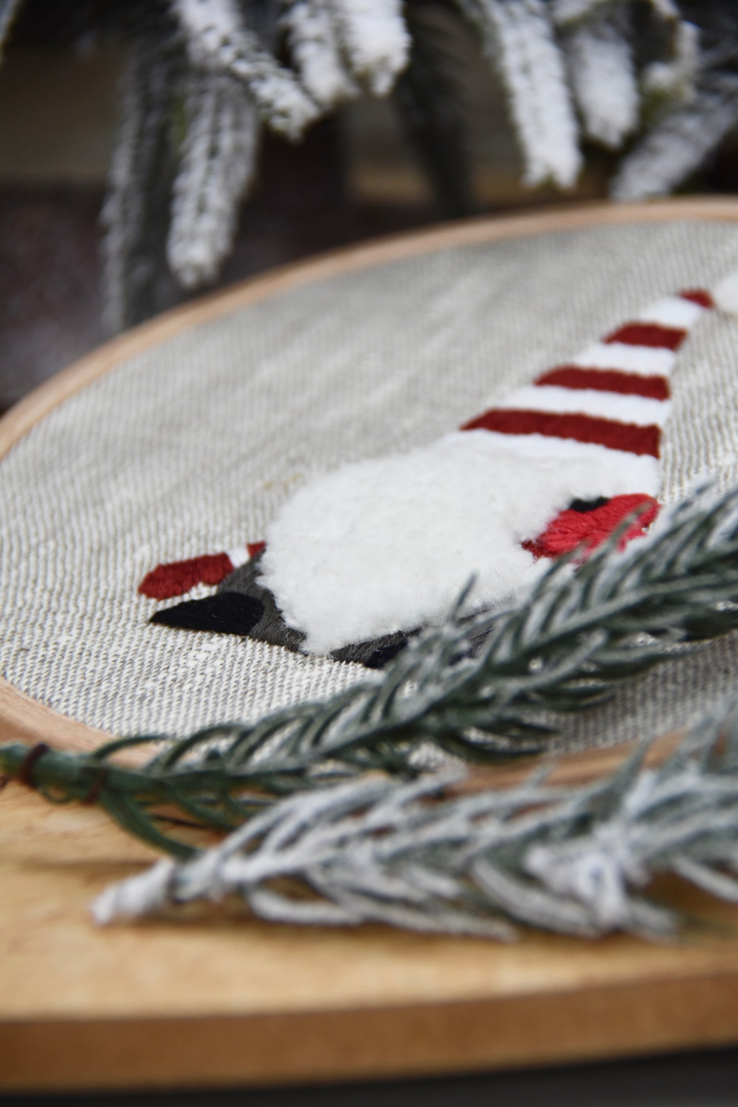 Broderie décorative de Noël - Tomte