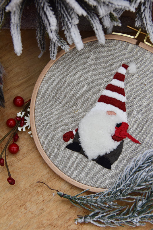 Broderie décorative de Noël - Tomte