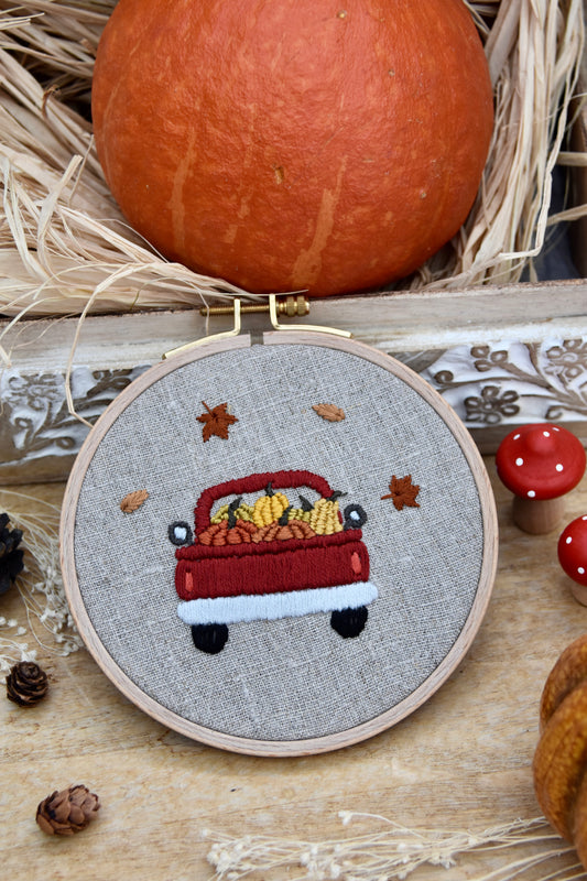 Broderie décorative pick up d'automne