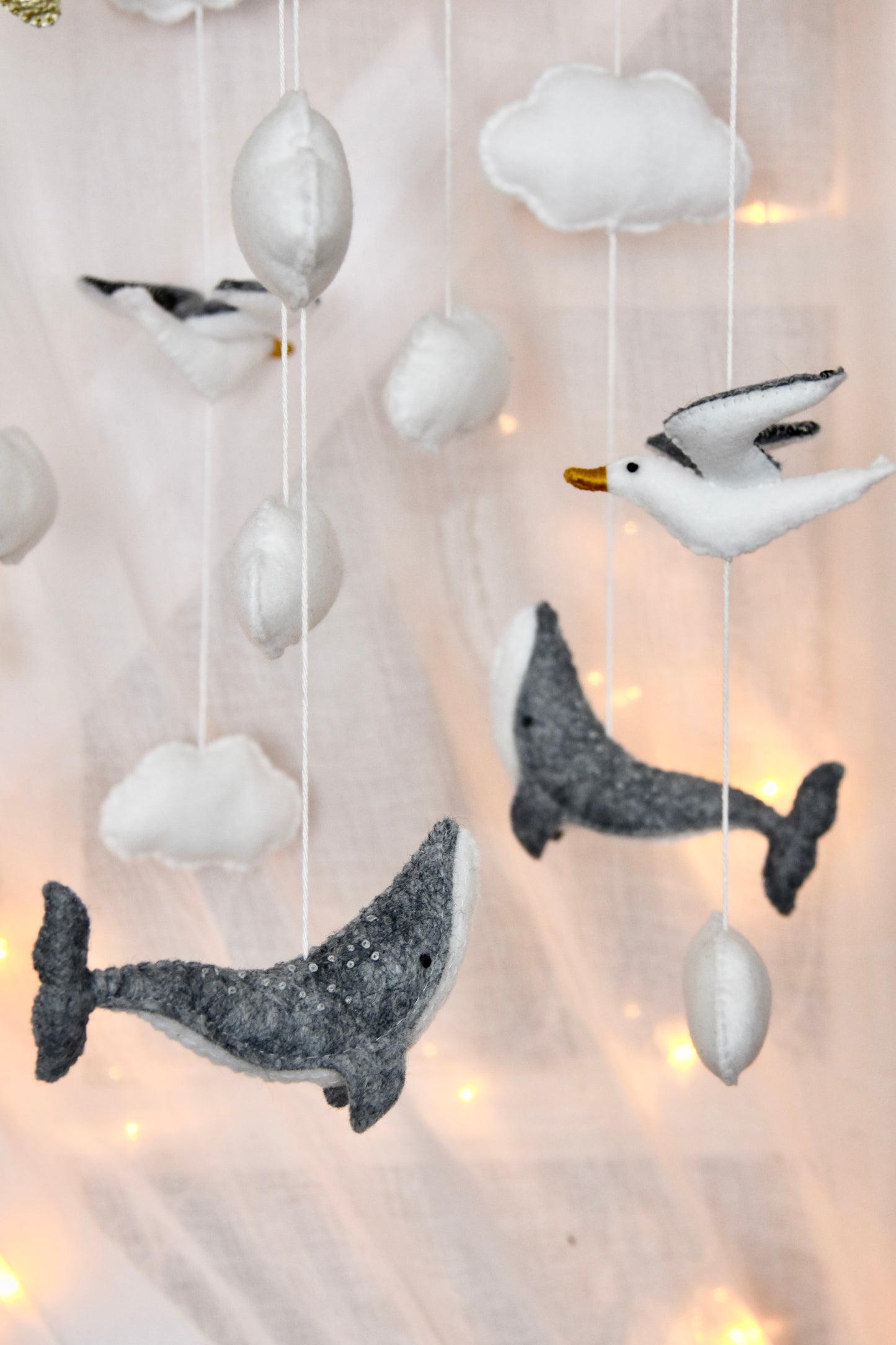 Mobile pour bébé Le chant des baleine